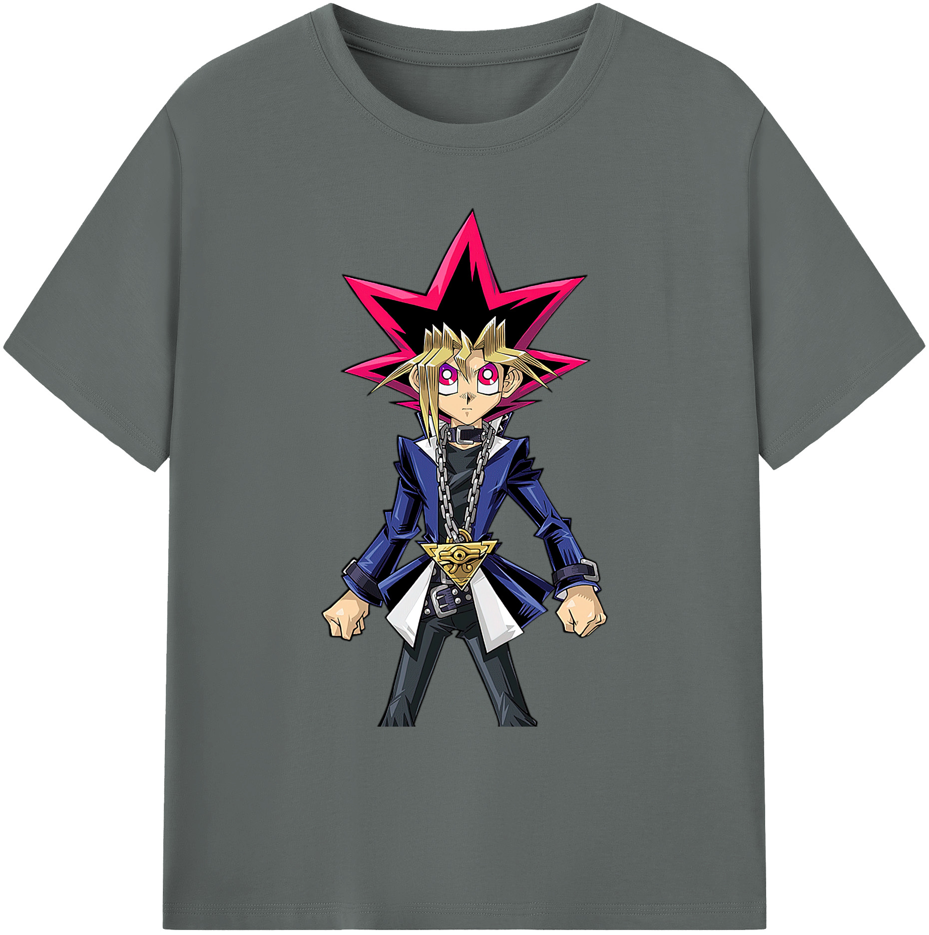 （画像用） 遊☆戯☆王 Yu-Gi-Oh! 綿100％ メンズ半袖Tシャツ｜肌触りやわらか＆通気性
